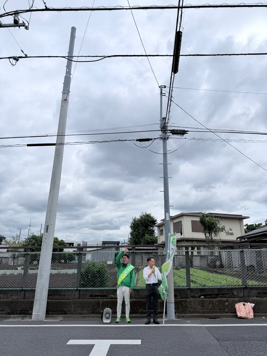 街頭1000本ノックの活動写真（6月4日 午前・井草・上井草・下井草周辺）