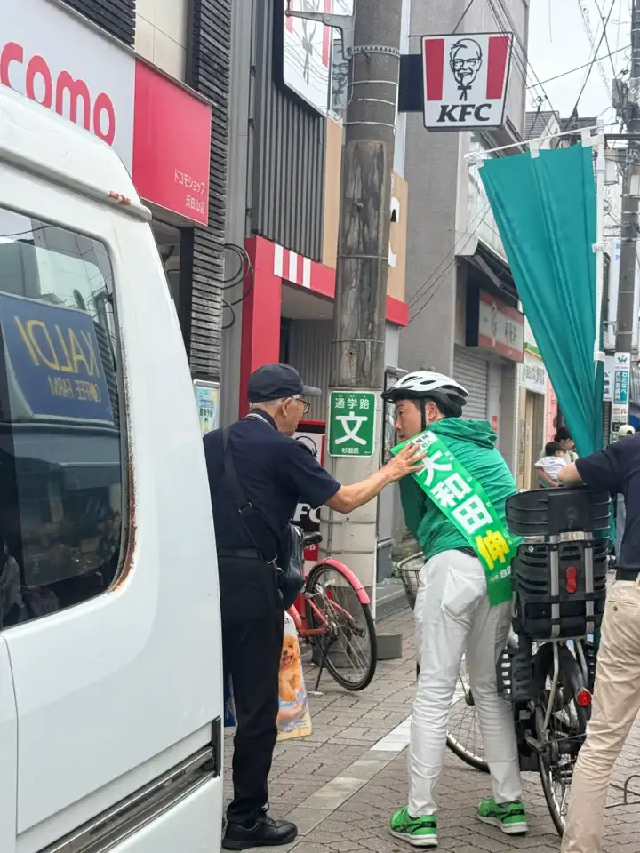 街頭1000本ノックの活動写真（6月21日 午前・高井戸・久我山・浜田山周辺）