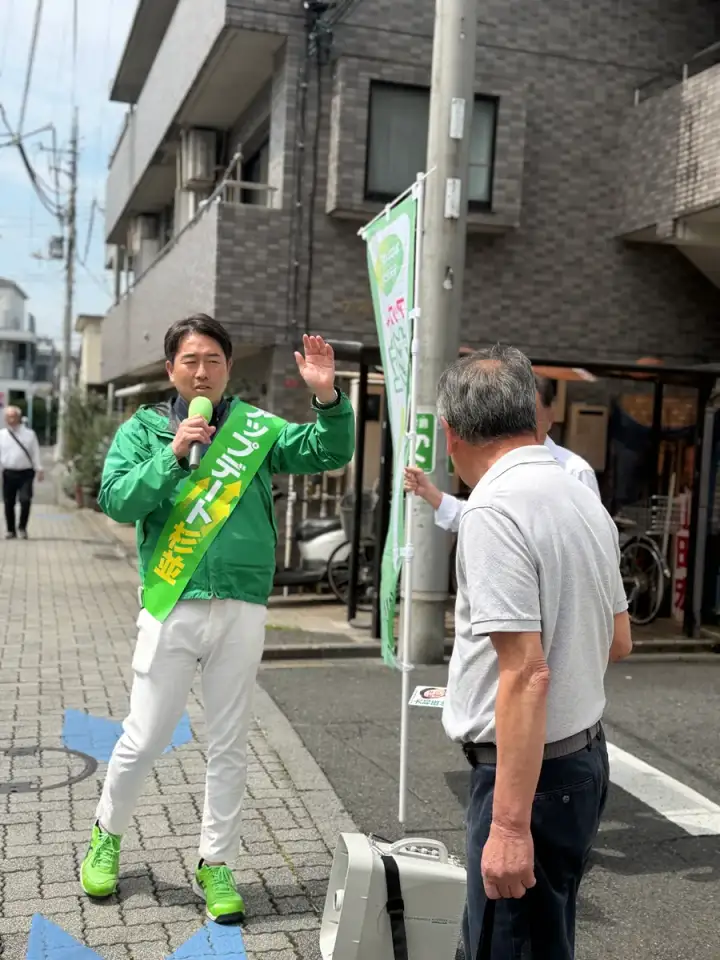 街頭1000本ノックの活動写真（6月11日 午前・高井戸・久我山・浜田山周辺）