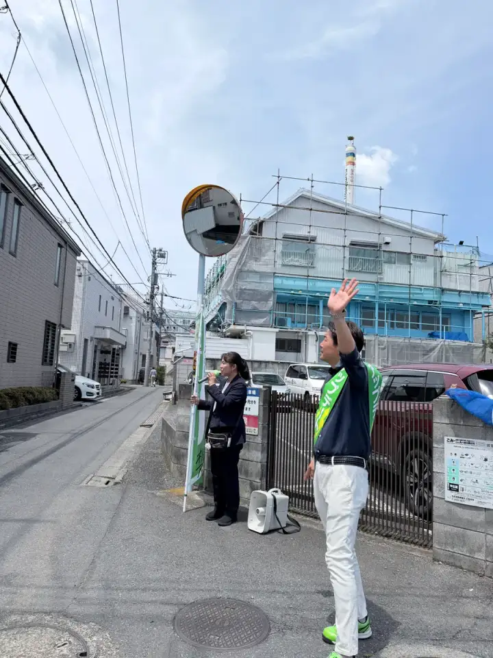 街頭1000本ノックの活動写真（6月16日 午前・高円寺・和田・堀ノ内周辺）