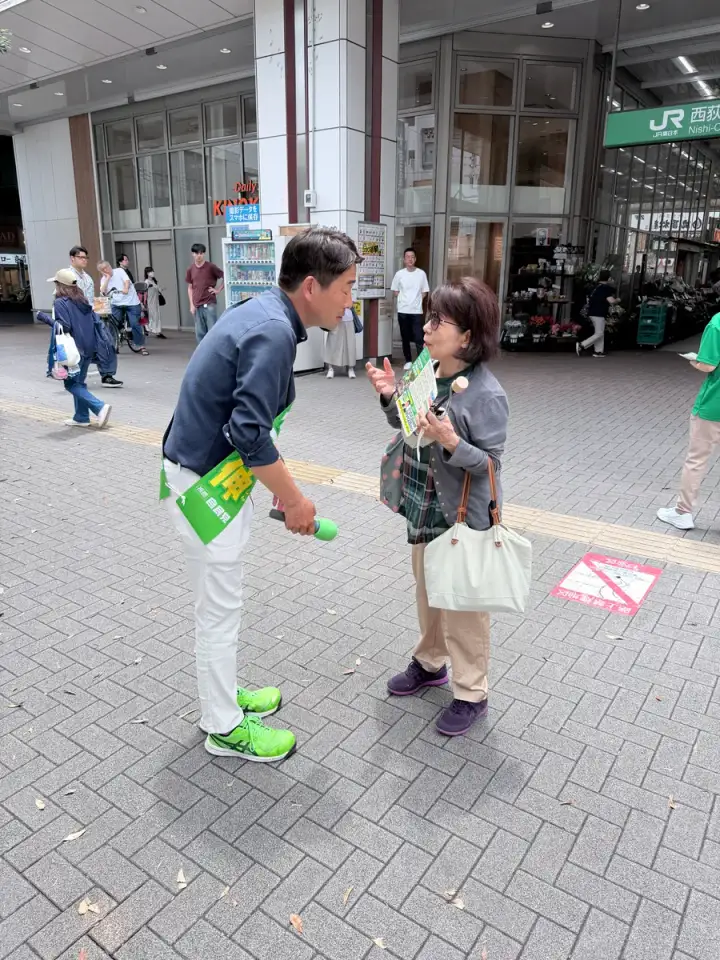 街頭1000本ノックの活動写真（6月22日 午前・西荻・善福寺・桃井周辺）