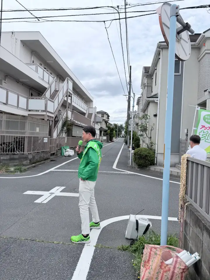 街頭1000本ノックの活動写真（6月4日 午前・荻窪・天沼・清水周辺）