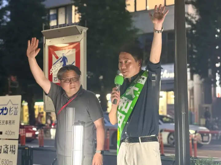 街頭1000本ノックの活動写真（6月22日 夜・高円寺・和田・堀ノ内周辺）
