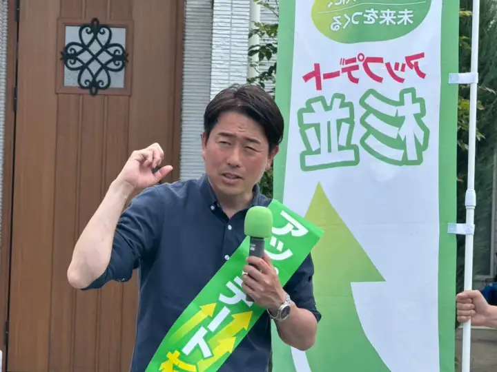 街頭1000本ノックの活動写真（6月19日 午前・井草・上井草・下井草周辺）
