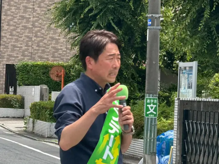 街頭1000本ノックの活動写真（6月19日 午前・井草・上井草・下井草周辺）