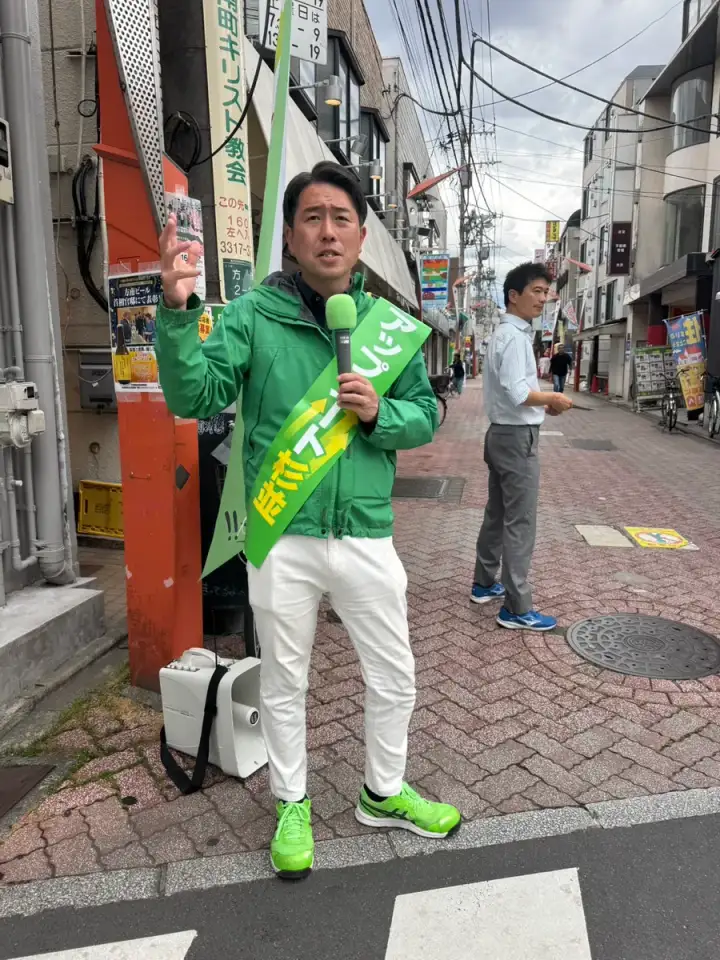 街頭1000本ノックの活動写真（6月4日 午後・永福・和泉・方南周辺）