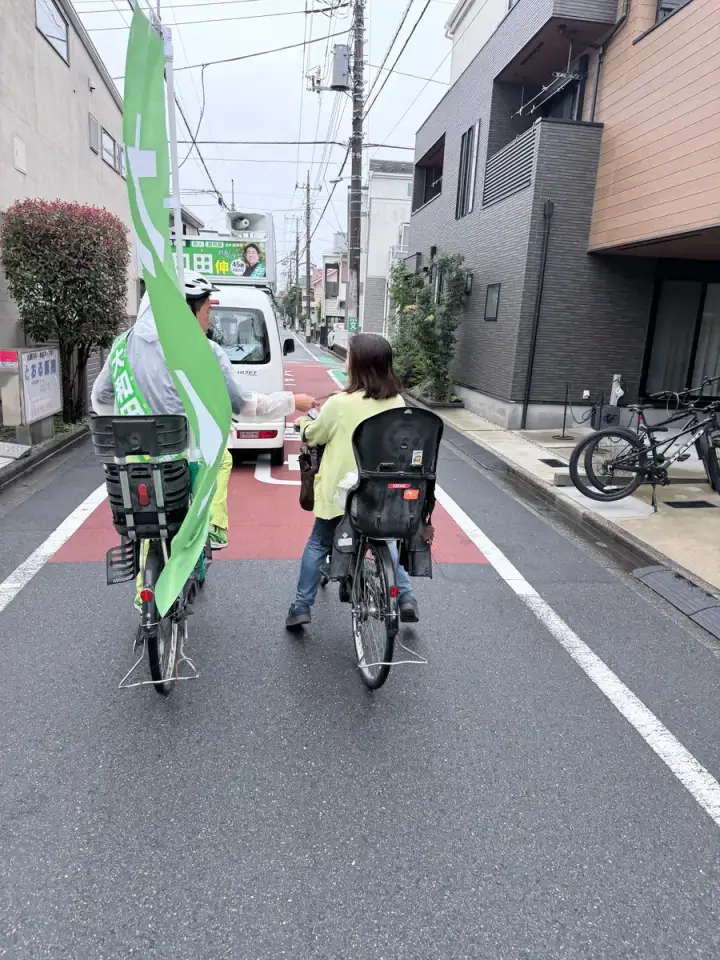街頭1000本ノックの活動写真（6月26日 午後・西荻・善福寺・桃井周辺）