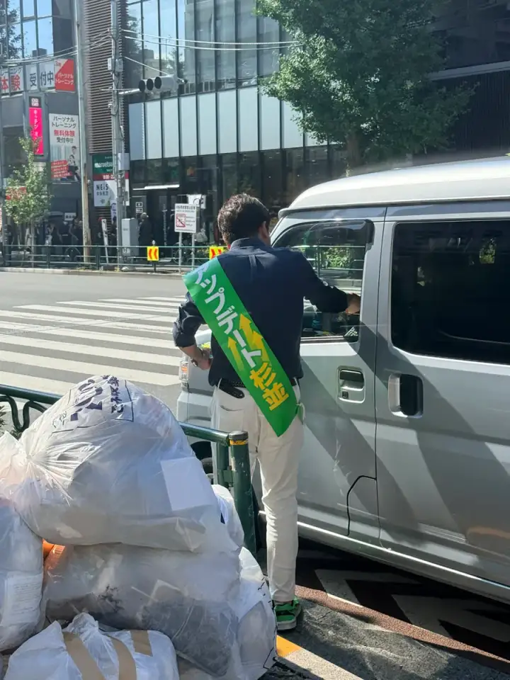 街頭1000本ノックの活動写真（6月19日 朝・高円寺・和田・堀ノ内周辺）