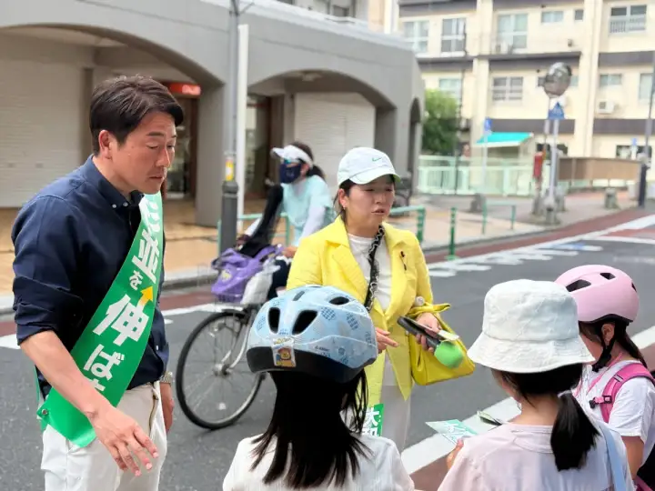 街頭1000本ノックの活動写真（6月17日 午後・高井戸・久我山・浜田山周辺）