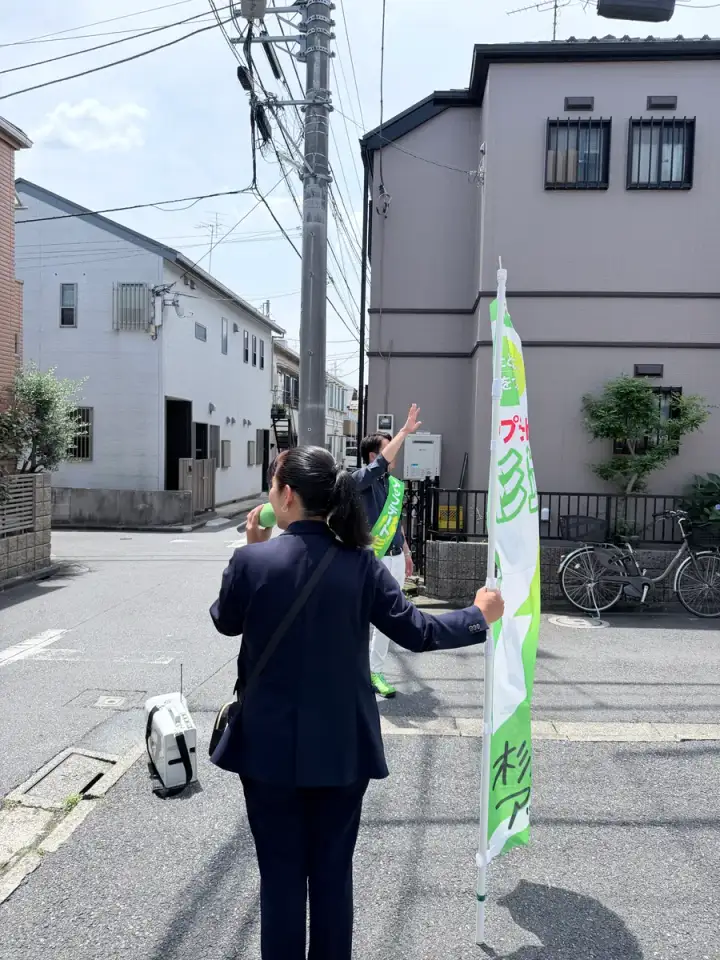 街頭1000本ノックの活動写真（6月16日 午前・高円寺・和田・堀ノ内周辺）
