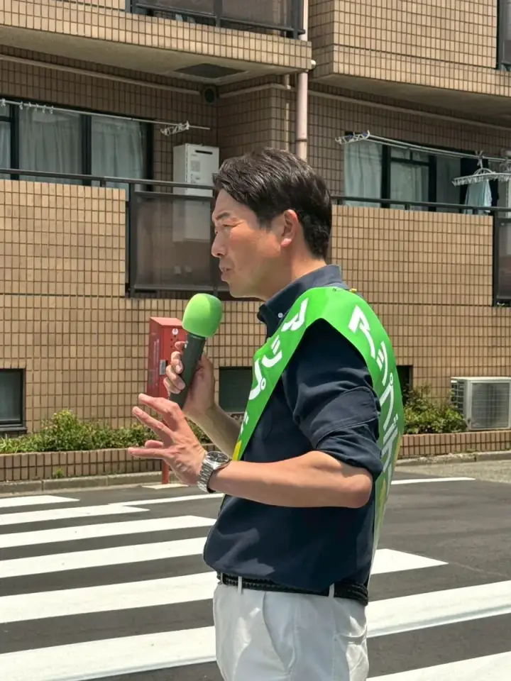 街頭1000本ノックの活動写真（6月19日 午前・井草・上井草・下井草周辺）