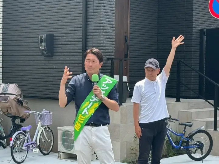 街頭1000本ノックの活動写真（6月19日 午前・井草・上井草・下井草周辺）