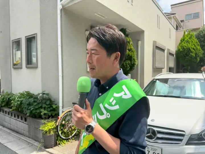 街頭1000本ノックの活動写真（6月19日 午前・井草・上井草・下井草周辺）