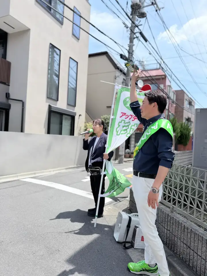 街頭1000本ノックの活動写真（6月16日 午前・高円寺・和田・堀ノ内周辺）