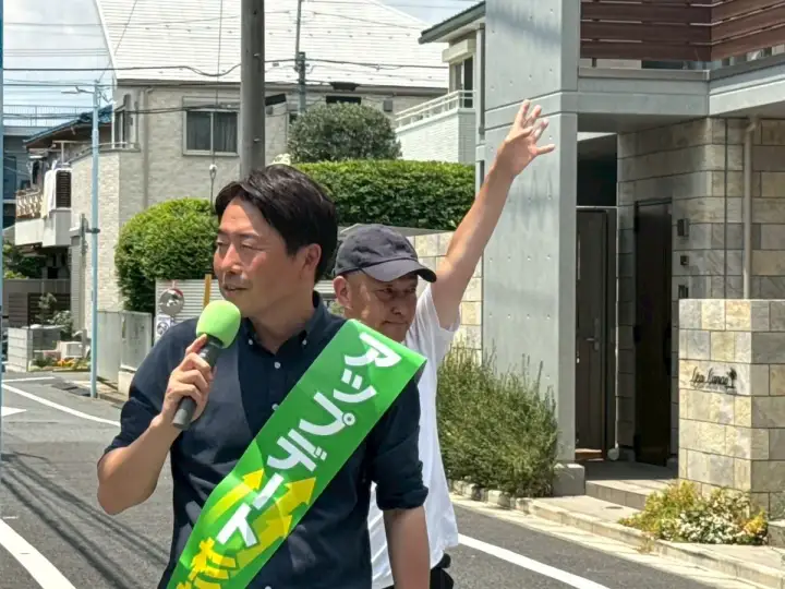 街頭1000本ノックの活動写真（6月19日 午前・井草・上井草・下井草周辺）