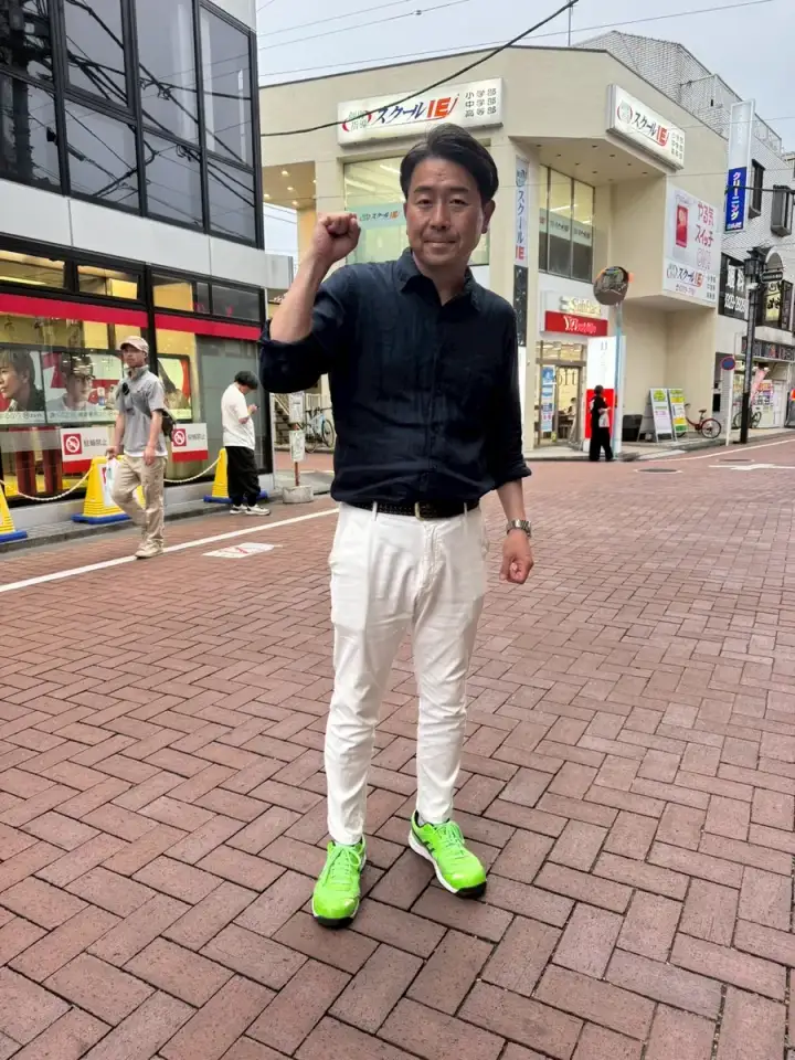 街頭1000本ノックの活動写真（6月2日 夕方・高井戸・久我山・浜田山周辺）