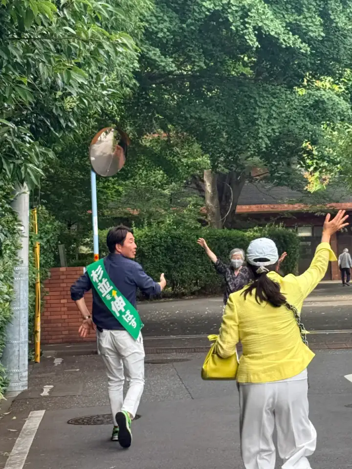 街頭1000本ノックの活動写真（6月17日 午後・高井戸・久我山・浜田山周辺）