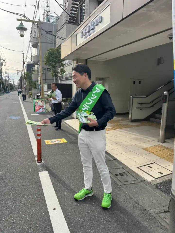 街頭1000本ノックの活動写真（6月2日 朝・井草・上井草・下井草周辺）