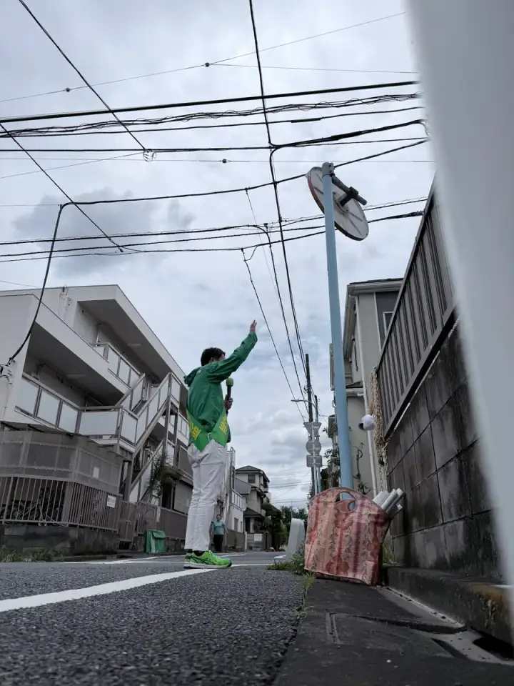 街頭1000本ノックの活動写真（6月4日 午前・荻窪・天沼・清水周辺）