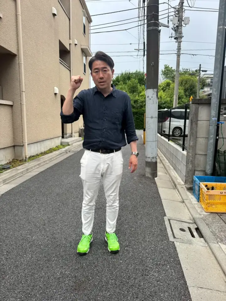 街頭1000本ノックの活動写真（6月2日 夕方・永福・和泉・方南周辺）