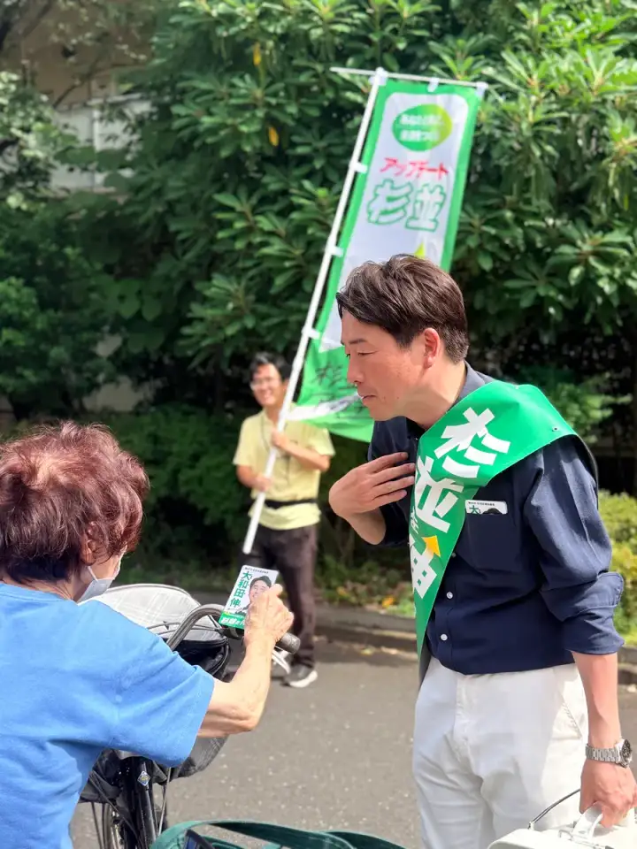 街頭1000本ノックの活動写真（6月17日 午後・高井戸・久我山・浜田山周辺）