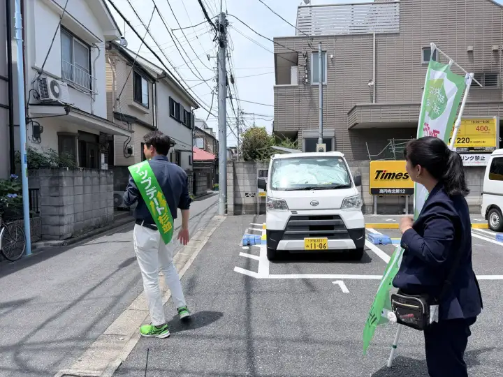 街頭1000本ノックの活動写真（6月16日 午前・高円寺・和田・堀ノ内周辺）
