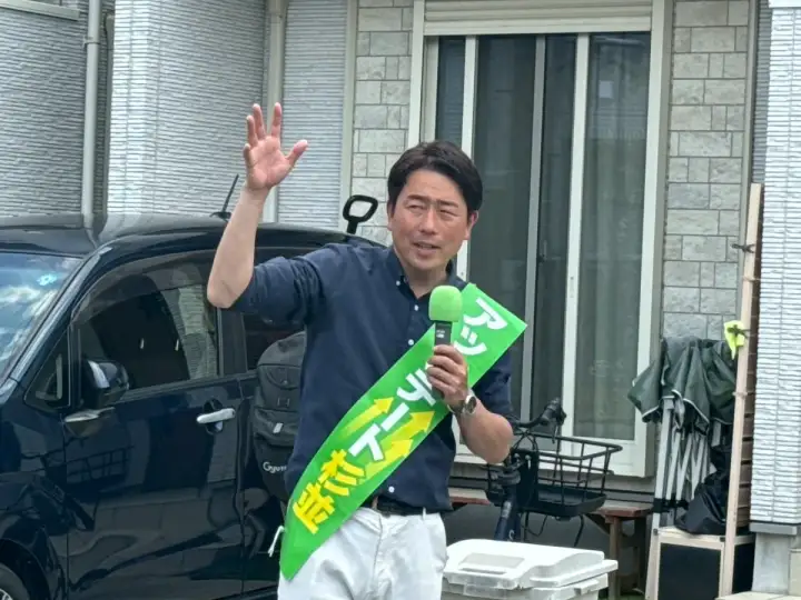 街頭1000本ノックの活動写真（6月19日 午前・井草・上井草・下井草周辺）