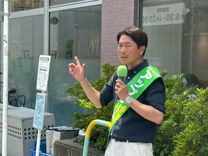 街頭1000本ノックの活動写真（6月19日 午前・井草・上井草・下井草周辺）