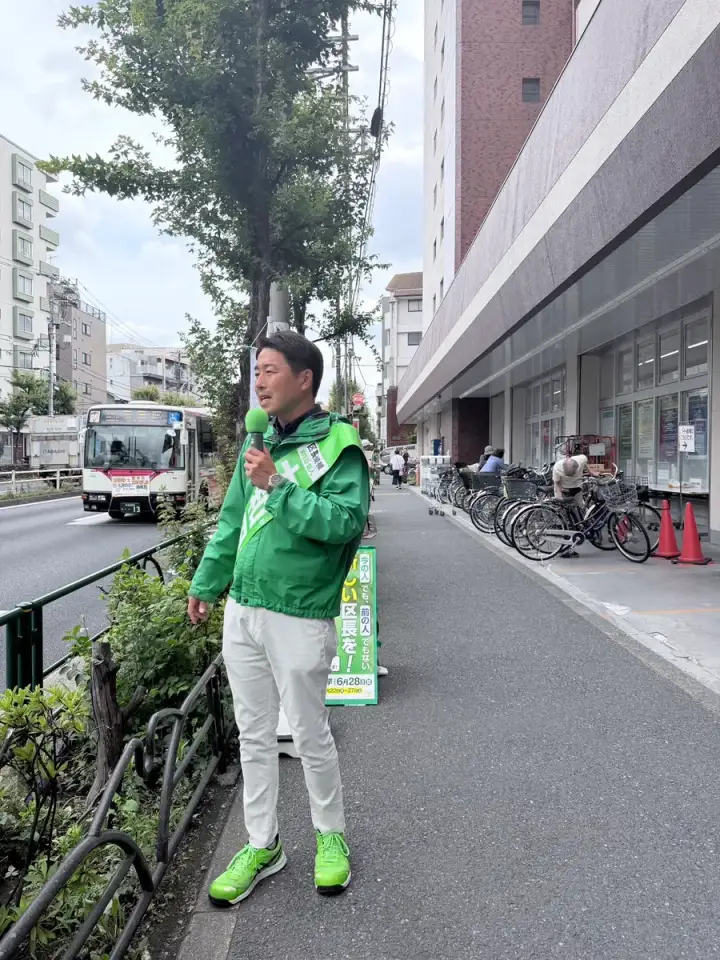 街頭1000本ノックの活動写真（6月23日 昼・荻窪・天沼・清水周辺）