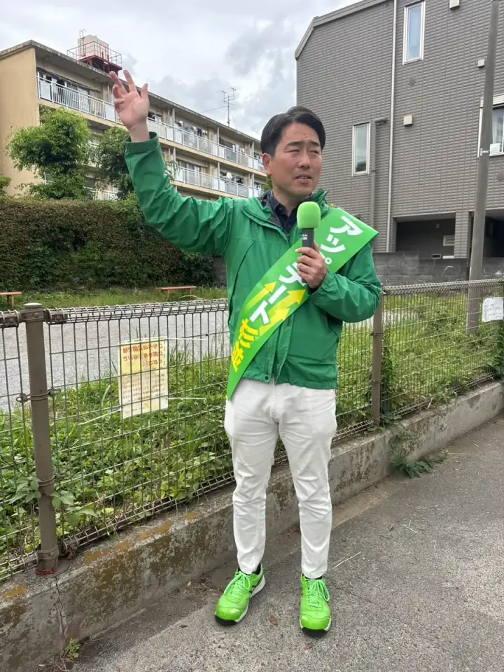 街頭1000本ノックの活動写真（6月4日 午後・永福・和泉・方南周辺）