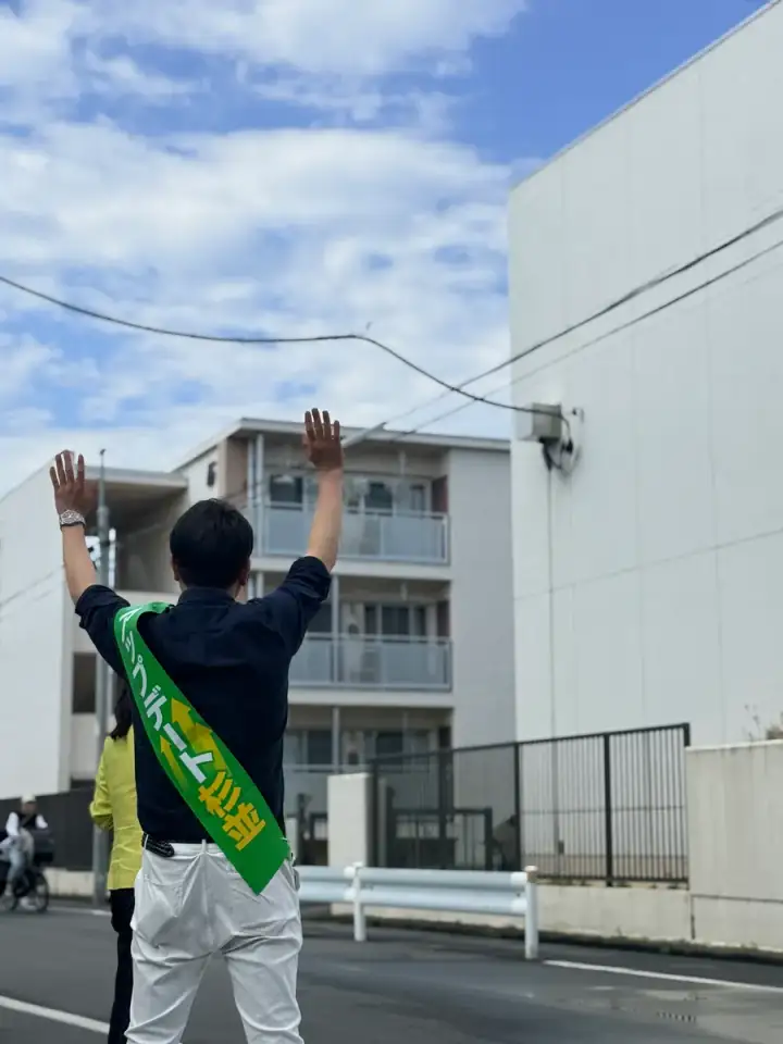街頭1000本ノックの活動写真（6月12日 午後・井草・上井草・下井草周辺）