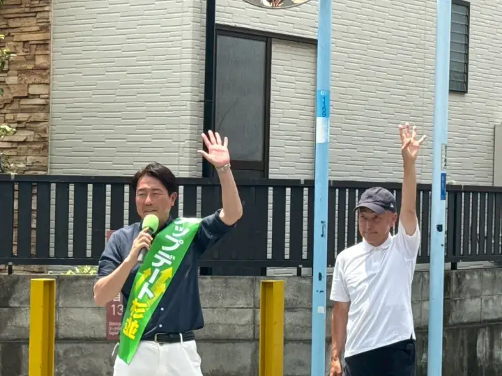 街頭1000本ノックの活動写真（6月19日 午前・井草・上井草・下井草周辺）