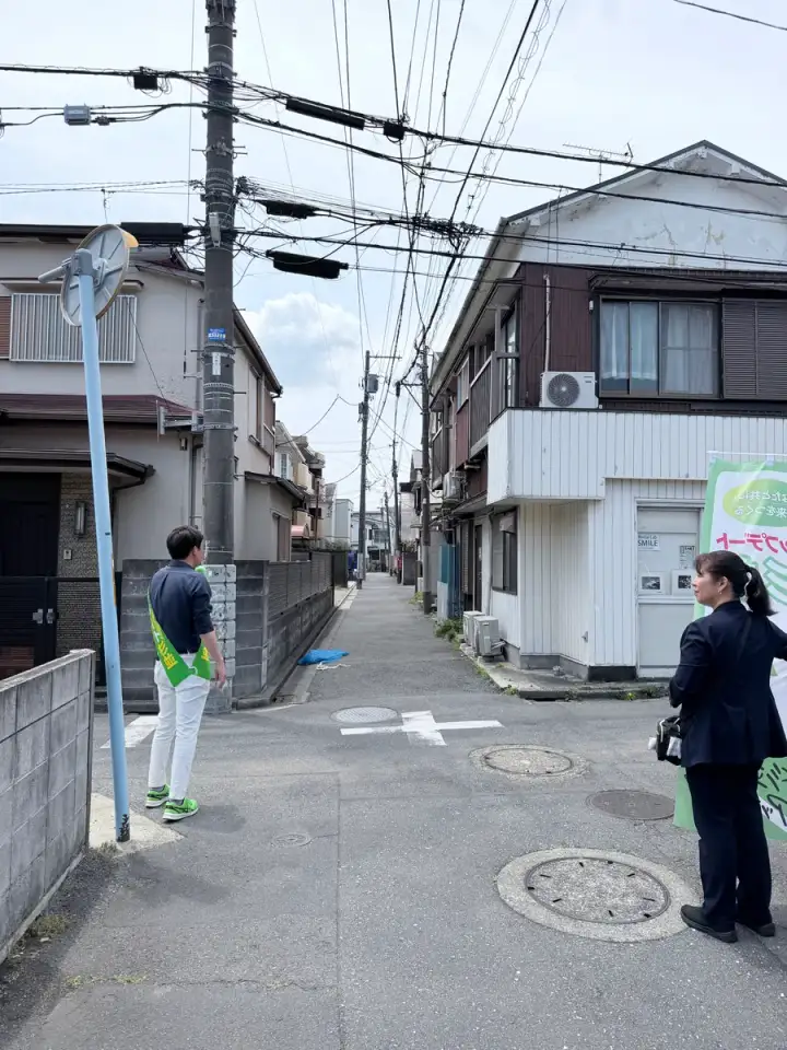 街頭1000本ノックの活動写真（6月16日 午前・高円寺・和田・堀ノ内周辺）