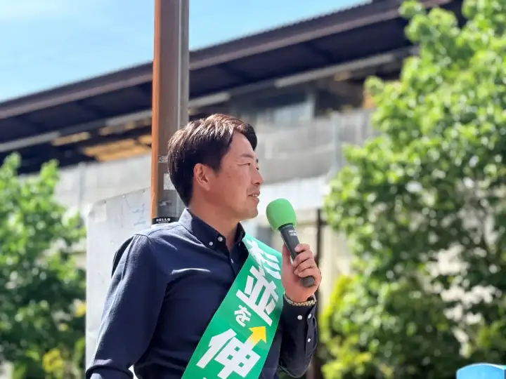 街頭1000本ノックの活動写真（6月17日 午後・高井戸・久我山・浜田山周辺）