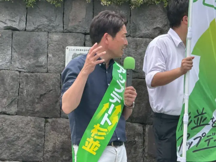 街頭1000本ノックの活動写真（6月19日 午前・井草・上井草・下井草周辺）