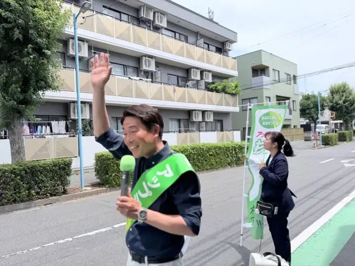 街頭1000本ノックの活動写真（6月16日 午前・高円寺・和田・堀ノ内周辺）