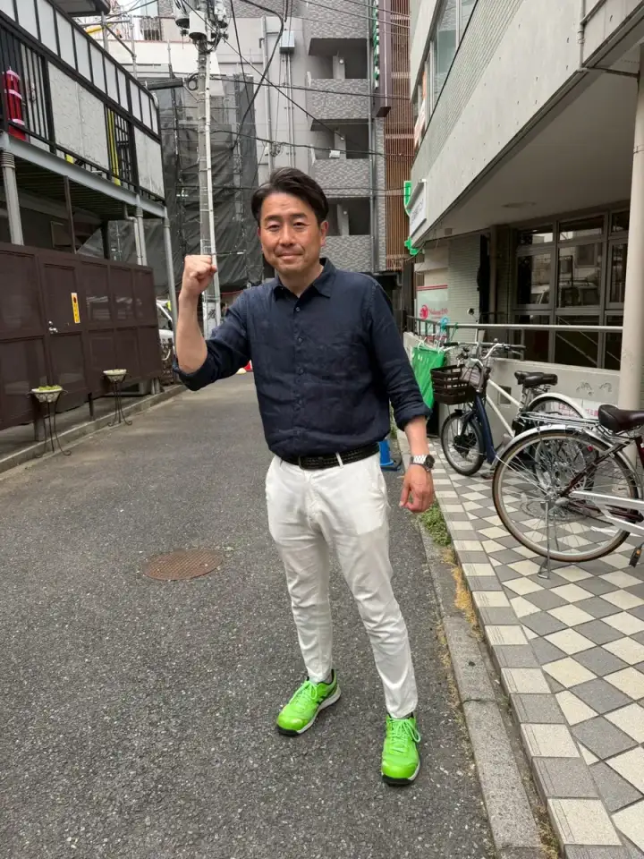 街頭1000本ノックの活動写真（6月2日 午後・西荻・善福寺・桃井周辺）