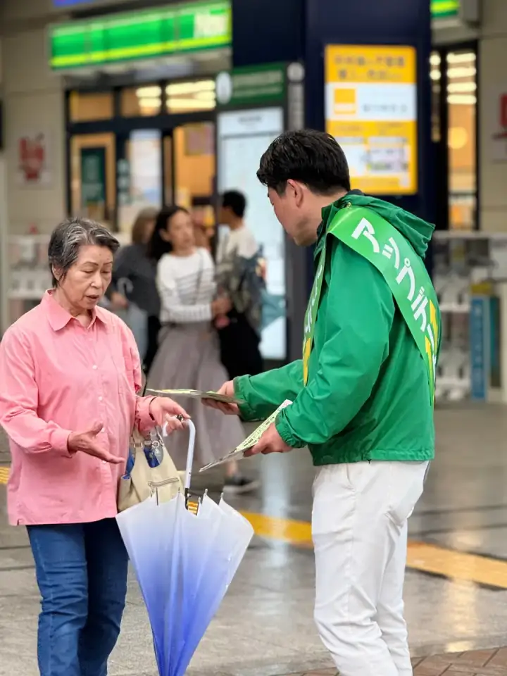 街頭1000本ノックの活動写真（6月8日 朝・高円寺・和田・堀ノ内周辺）