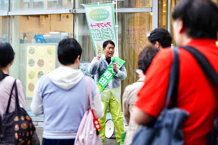街頭1000本ノックの活動写真（6月27日 午後・阿佐谷・成田周辺）