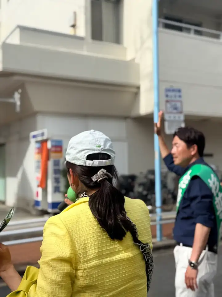 街頭1000本ノックの活動写真（6月17日 午後・高井戸・久我山・浜田山周辺）