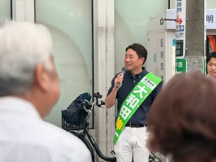 街頭1000本ノックの活動写真（6月24日 夕方・高井戸・久我山・浜田山周辺）