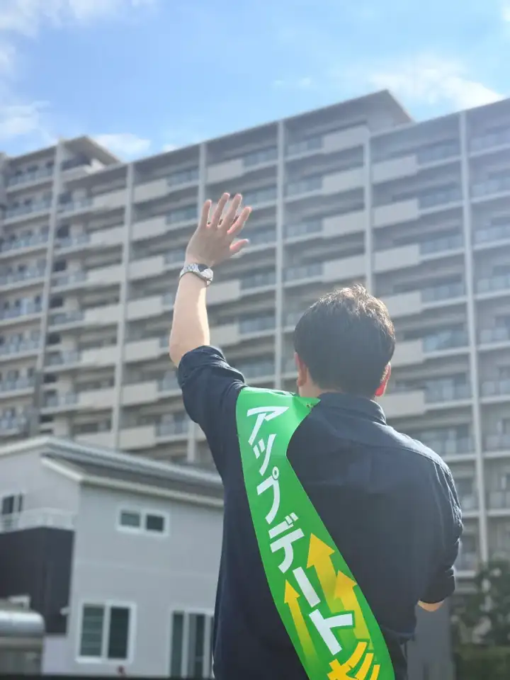 街頭1000本ノックの活動写真（6月12日 午後・井草・上井草・下井草周辺）