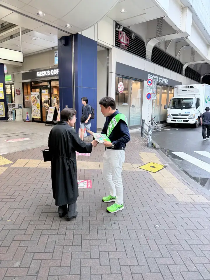 街頭1000本ノックの活動写真（6月27日 午前・高円寺・和田・堀ノ内周辺）