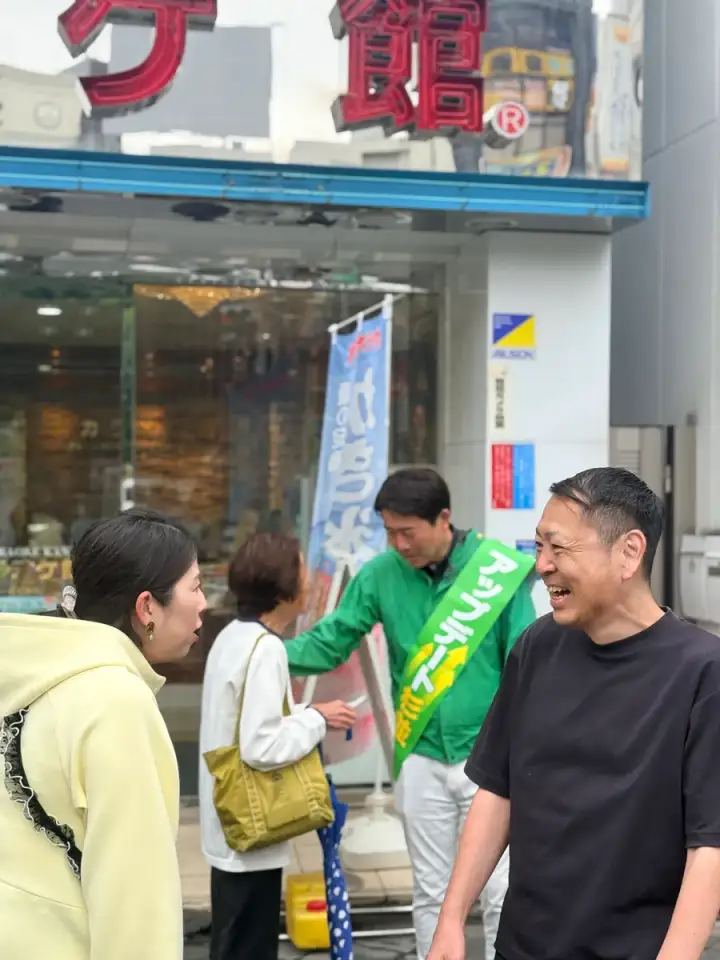 街頭1000本ノックの活動写真（6月15日 昼・高円寺・和田・堀ノ内周辺）
