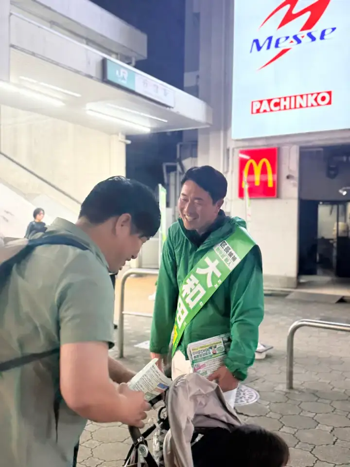 街頭1000本ノックの活動写真（6月21日 夜・荻窪・天沼・清水周辺）