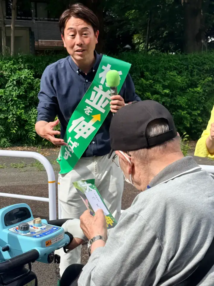 街頭1000本ノックの活動写真（6月17日 午後・高井戸・久我山・浜田山周辺）