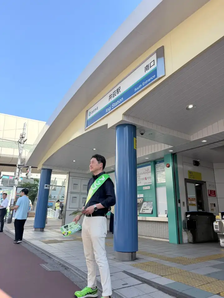 街頭1000本ノックの活動写真（6月1日 朝・井草・上井草・下井草周辺）