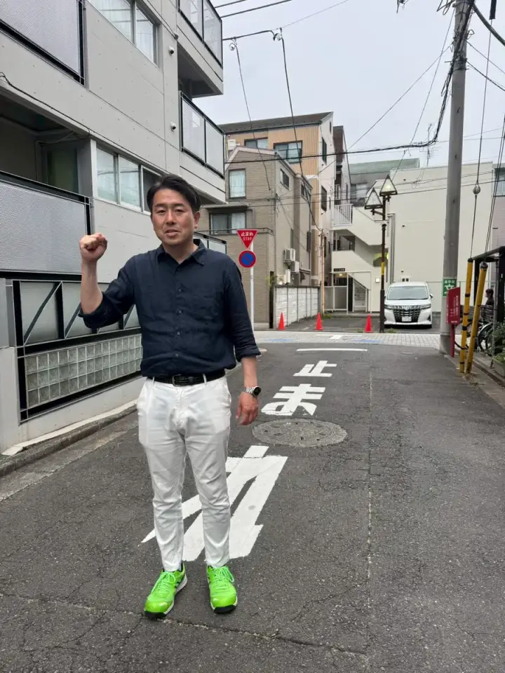 街頭1000本ノックの活動写真（6月2日 夕方・高井戸・久我山・浜田山周辺）