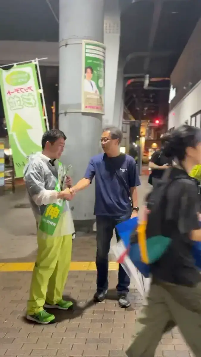 街頭1000本ノックの活動写真（6月26日 夜・阿佐谷・成田周辺）