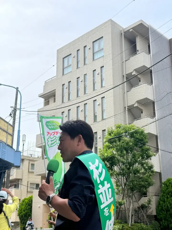 街頭1000本ノックの活動写真（6月17日 午後・高井戸・久我山・浜田山周辺）